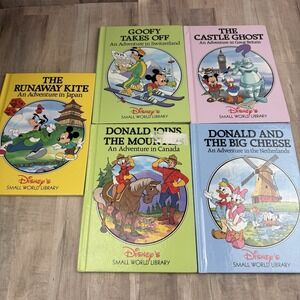 Disney's Small World Library Lot of 5 Japan Netherlands Switzerland Canada Books